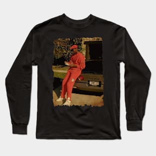 Michael Jordan with Car #2 Vintage Long Sleeve T-Shirt